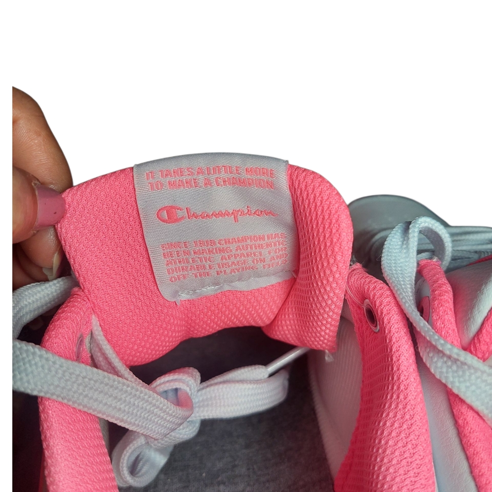 Champion Women's Pink and White Sneakers Size: 9.5 NEW - Picture 5 of 9
